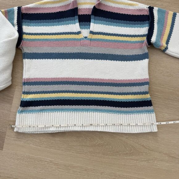 FRAME Striped Drop Shoulder Hooded Sweater MSRP $325 Sz XS—As Seen On TV - Picture 12 of 16